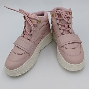 New PUMA Deva Boots in Marshmallow Pink.